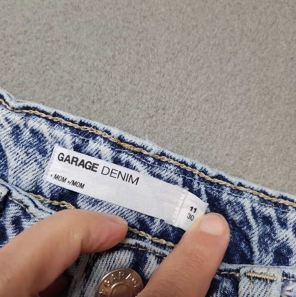 Garage Distressed Destroyed High Waisted Mom Jeans acid Wash 11/30 - Picture 4 of 11